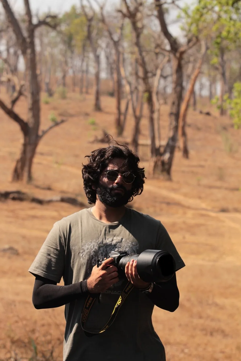 Krishna Karthikeyan in the field